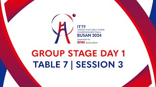 LIVE  T7  Day 1  ITTF World Team Table Tennis Championships Finals Busan 2024  AUT vs ALG M [upl. by Artinad]