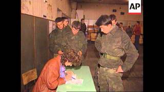 Bosnia  Military voting [upl. by Roybn]