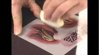 Jacquard Products Presents Stenciling Techniques On Fabric with Diane Ericson Part 2 [upl. by Boonie]