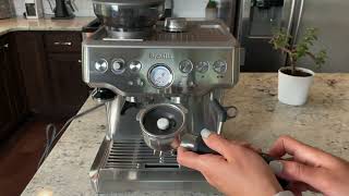 How To Clean And Descale A Breville Barista Express Machine [upl. by Ayr]