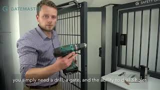 How to install the Gatemaster Superlock on a metal gate [upl. by Boesch282]