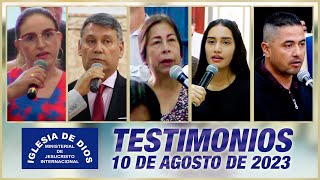 Testimonios 10 de agosto de 2023  Iglesia de Dios Ministerial de Jesucristo Internacional [upl. by Nadroj]