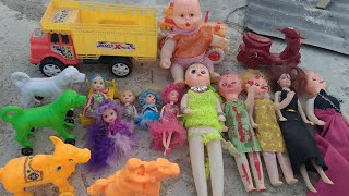 राधा का घर Barbie doll all day routine in Indian Village gudiya wala cartoon doll story cartoon [upl. by Durware]