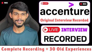 Accenture Original Interview Recorded Live 🔴  Complete Video [upl. by Ojela450]