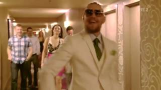 Conor McGregor Vince McMahon walk [upl. by Kobylak]