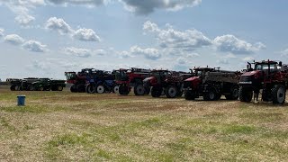 14 sprayers running in 1 field [upl. by Acissev]