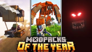 TOP 10 Minecraft ModPacks OF THE YEAR 2023 🎉  Forge amp Fabric [upl. by Leitman]