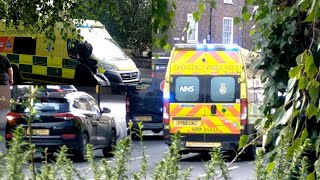 Yorkshire Ambulance Service responding in York [upl. by Lasiaf]