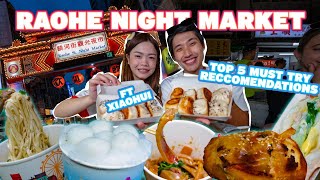 Ultimate Taiwan Night Market Tour ft xiaohuifoodie  TOP 8 MUST TRY at Rao He Night Market [upl. by Egroej]