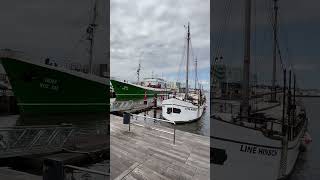 Bremerhaven Fischereihafen heute bei leicht bewölktem Himmel [upl. by Duester]