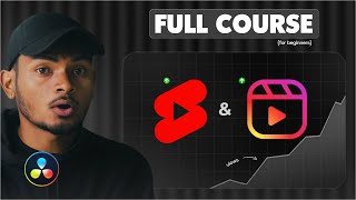 How to Edit REELSSHORTS in DaVinci Resolve 19  Full Course in Hindi [upl. by Ahsilet]