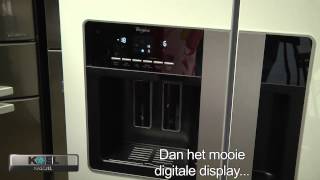 Whirlpool WSN5586A serie energiezuinige Amerikaanse koelvriescombinaties Bekijk de demo video [upl. by Ayotna933]