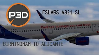 FSLabs A321 Sharklet  Jet2 HYLB Airbus From Birmingham To Alicante FSLabs A321 [upl. by Arza87]