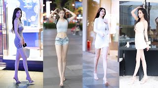 Mejores Street Fashion Tik Tok 2021  Hottest Chinese Girls Street Fashion Style 2021 Ep91 [upl. by Dagmar]