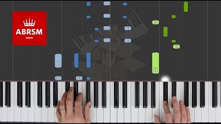 Teasing Song  ABRSM Piano Grade 4 2021 amp 2022 C1  Synthesia Piano tutorial [upl. by Dilisio]