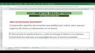 Documentos Descontados Contabilidad Bancaria [upl. by Sewell]