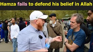 Hamzas Den struggles again at Speakers Corner  Muslim vs Atheist [upl. by Capps237]