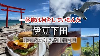 【伊豆下田おっさん一人旅】１泊２日、下田観光、グルメ。伊豆白浜海岸で一人はしゃぐおっさんの旅 [upl. by Hamid]