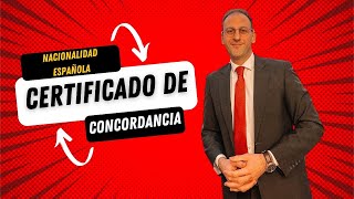 🇪🇸 TRAMITE Nacionalidad Española 🇪🇸 ¿Cómo Se Obtiene El Certificado de Concordancia [upl. by Odella]