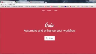 Gulp Gulpjs Tutorial for Beginners  1  Download and Installing npm [upl. by Aleinad]