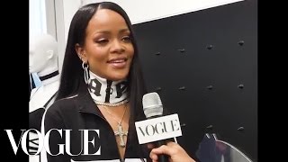 Rihanna on How to Rock Her Fenty x Puma Looks  Vogue [upl. by Nosro]