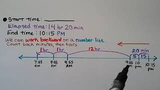 5th Grade Math 107 Elapsed Time [upl. by Toney]