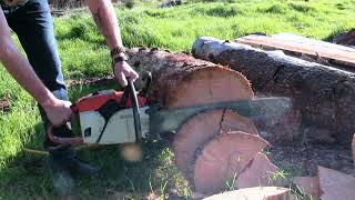 Stihl 045AV Super Pure Vintage Chainsaw Sound [upl. by Eilrebma]