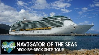 Navigator of the Seas DeckByDeck Ship Tour [upl. by Clapper]