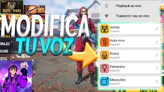 📲COMO CAMBIAR TU VOZ EN FREE FIRE PARA CUALQUIER DISPOSITIVO ANDROID  MODIFICADOR ESTILO XIAOMI🔥 [upl. by Perkoff193]