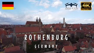 Rothenburg ob der Tauber Germany  Drone Flight [upl. by Siraved]