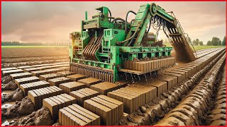 Red Clay Brick Production Line Making Million Brick in Factory  Amazing Clay Brick Making Process [upl. by Okihsoy867]