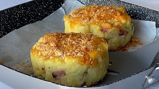 Oven Baked Mashed Potato Cakes  Ideal to accompany Holiday dishes like meat or fish [upl. by Aicercul]