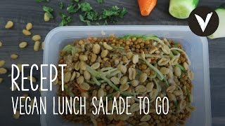 Vegan lunch salade to go  Recept  VETJEBOL [upl. by Archambault]