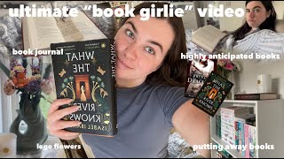 ultimate book girlie video 🎀  book organisation reading journal room decor  reading vlog [upl. by Holly-Anne54]