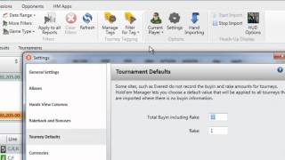 💰💰💰 Holdem Manager 2 Настройки по умолчанию для турниров ♥♦♣♠ [upl. by Ahsiele400]
