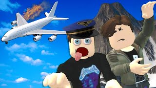 Spycakes amp I Crashed Our Plane Into a Mountain Roblox Survive a Plane Crash [upl. by Trubow]