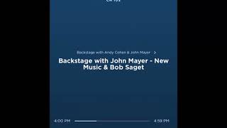 Backstage with John Mayer  Radio Andy on SiriusXM Full interview [upl. by Kutchins331]