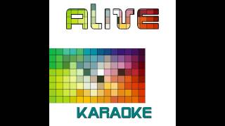 Alive  Karaoke Playback Instrumental [upl. by Lain]