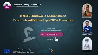 2024 Introduction to Marie SklodowskaCurie Actions Postdoctoral Fellowships [upl. by Elam]