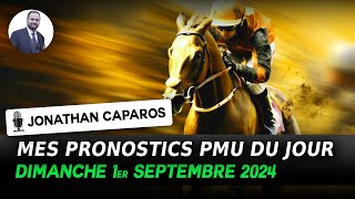 Pronostics Hippiques Dimanche 1er septembre Longchamp  R1 102 Aesterius P  Q  11312496168 [upl. by Idnib261]