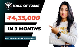 Anti Procrastination Coach Twinkle Lalwani Achieves ₹435000 In 3 Months [upl. by Nwotna]