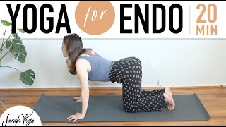 Yoga for Endometriosis  30 minutes  Sarah Bibbo Yoga [upl. by Tarrel]