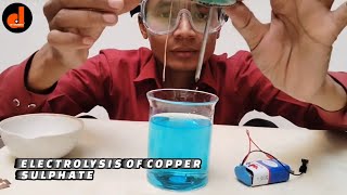 Electrolysis of copper sulphate dkstudentoo [upl. by Myke]