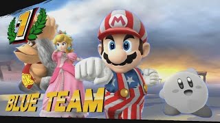 Level 50 Amiibo Team Destroys CPU Team 8 Player Smash 60 FPS [upl. by Ibbetson]