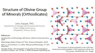 Structure of Olivine Group of Minerals [upl. by Suiddaht]