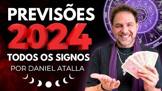 PREVISÕES 2024 PARA TODOS OS SIGNOS  DANIEL ATALLA [upl. by Alegnatal]