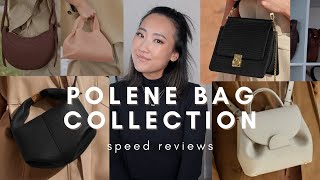 my entire POLENE bag collection  speed reviews on numero neuf mini dix sept beri and un nano [upl. by Boynton]