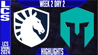 TL vs IMT Highlights  LCS Spring 2024 Week 2 Day 2  Team Liquid vs Immortals [upl. by Ribak]