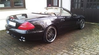 Soundcheck  Mercedes SL 500 R230 with Carlsson back exhaust HD Audio [upl. by Tasha729]