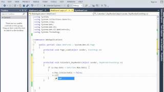 ASPNET  How to disable days in Calendar [upl. by Fleeta212]